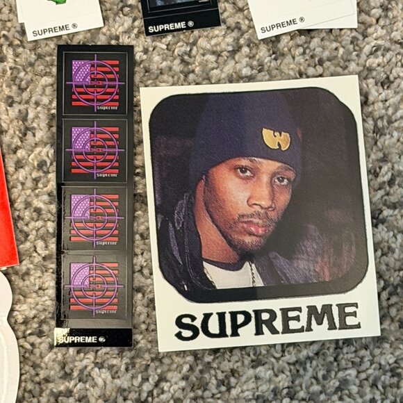 Supreme Sticker Lot 84 Pcs Box Logo 100 Bill Bikini Radio Art Stickers Authentic - Picture 11 of 14